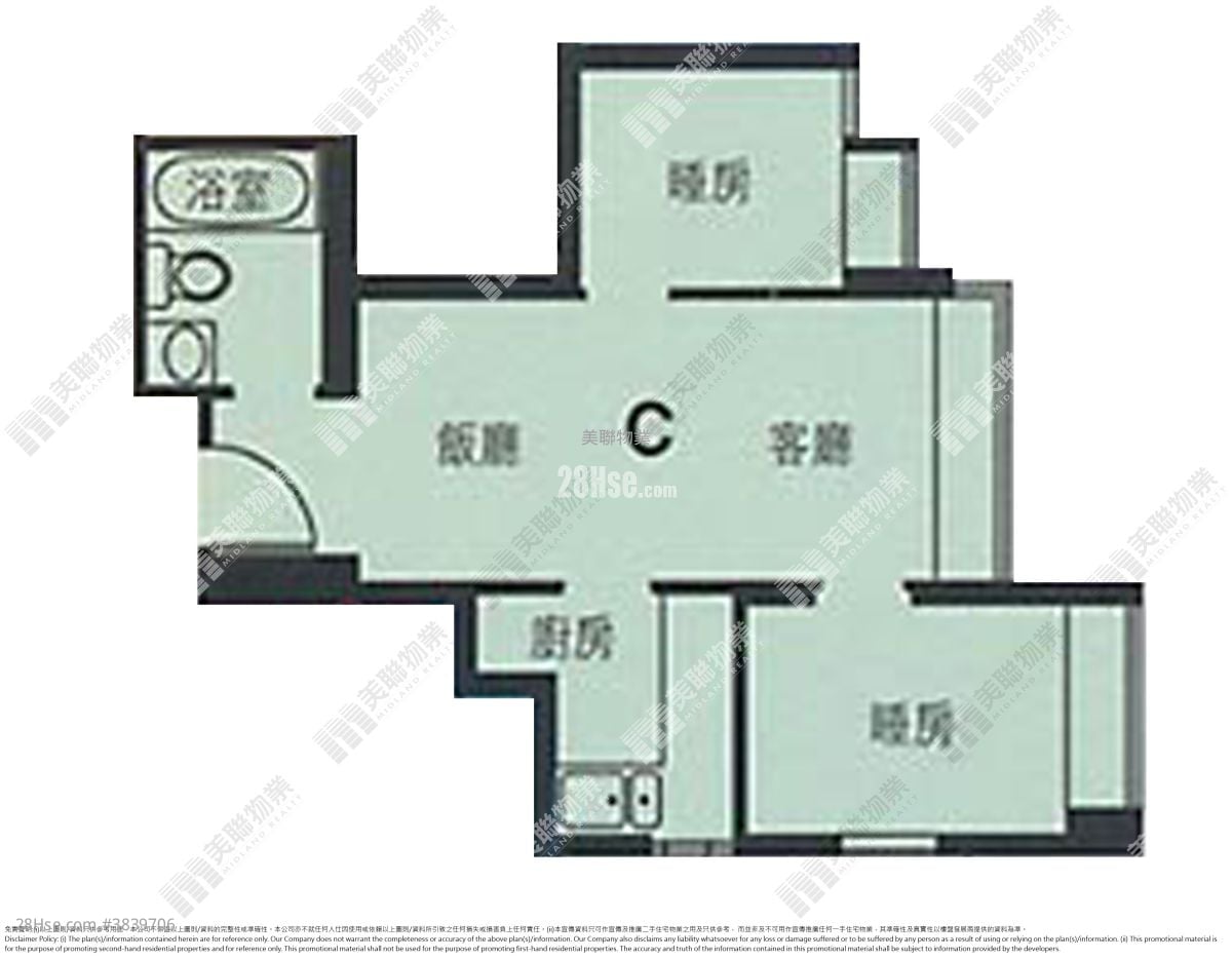 Park Central Rental 2 Bedrooms , 1 Bathroom 406 ft²