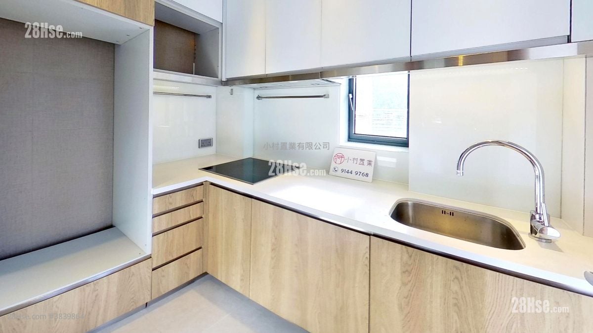 廚房: Tagus Residences 租盤 2 房 , 1 浴室 450 平方呎