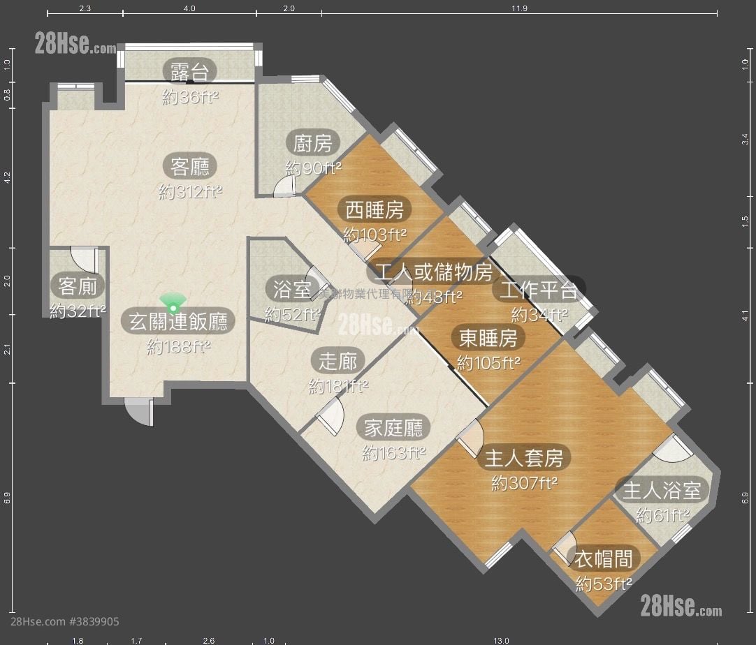 映湾园 售盘 3 房 , 3 浴室 918 平方尺