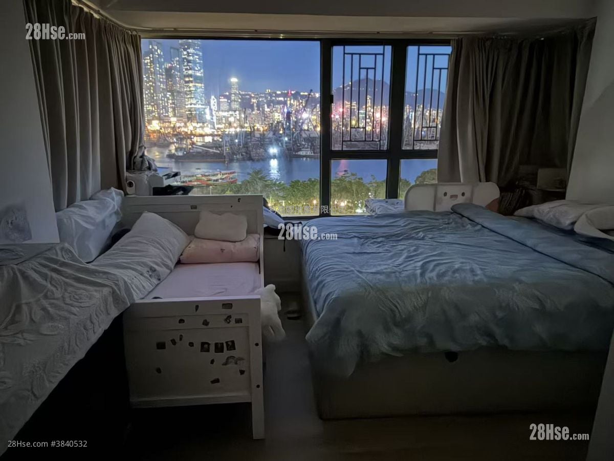 主人房: 维港湾 租盘 3 房 , 2 浴室 786 平方尺