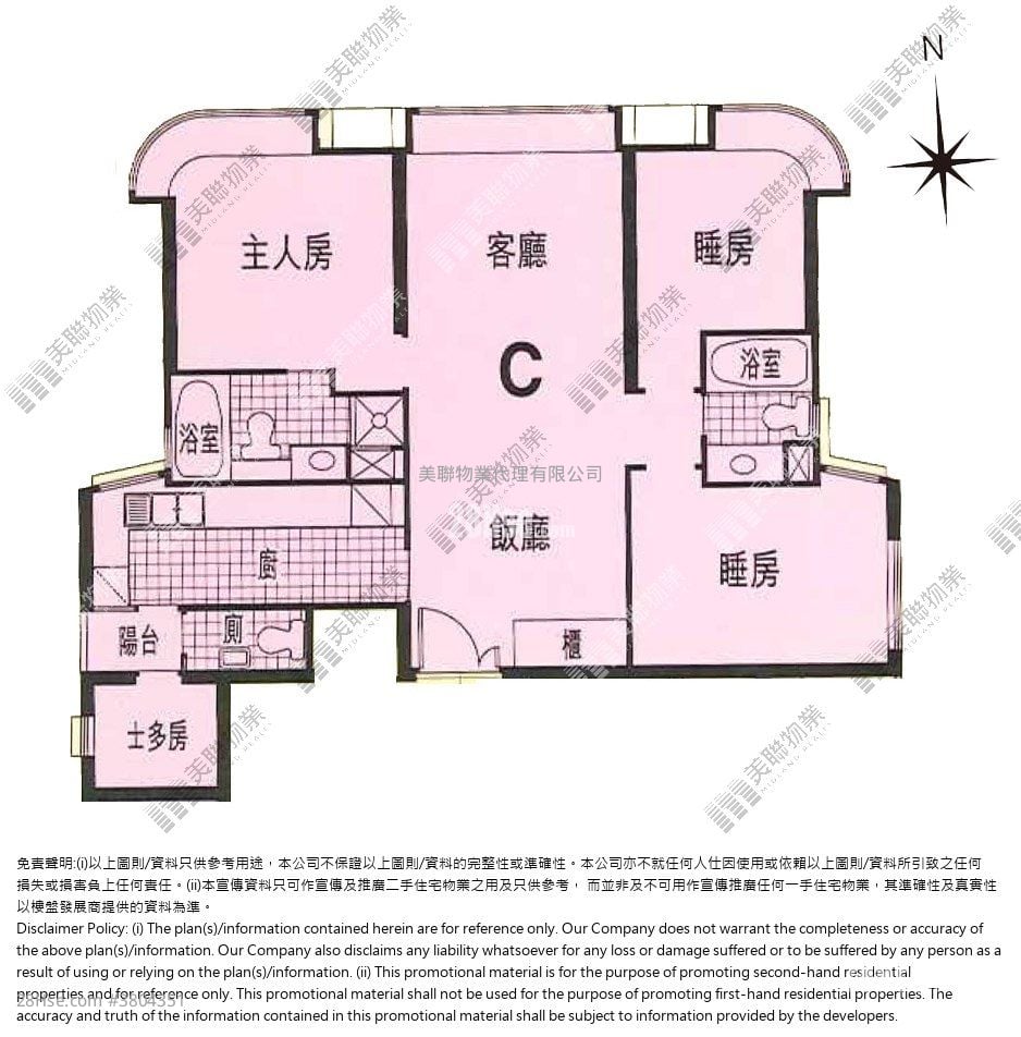 帝庭園 售盤 3 房 , 2 浴室 948 平方呎