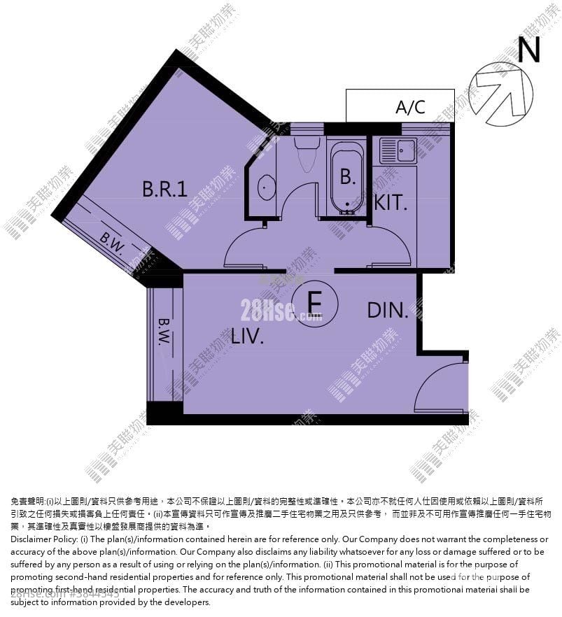 凱旋門 售盤 1 房 , 1 浴室 395 平方呎