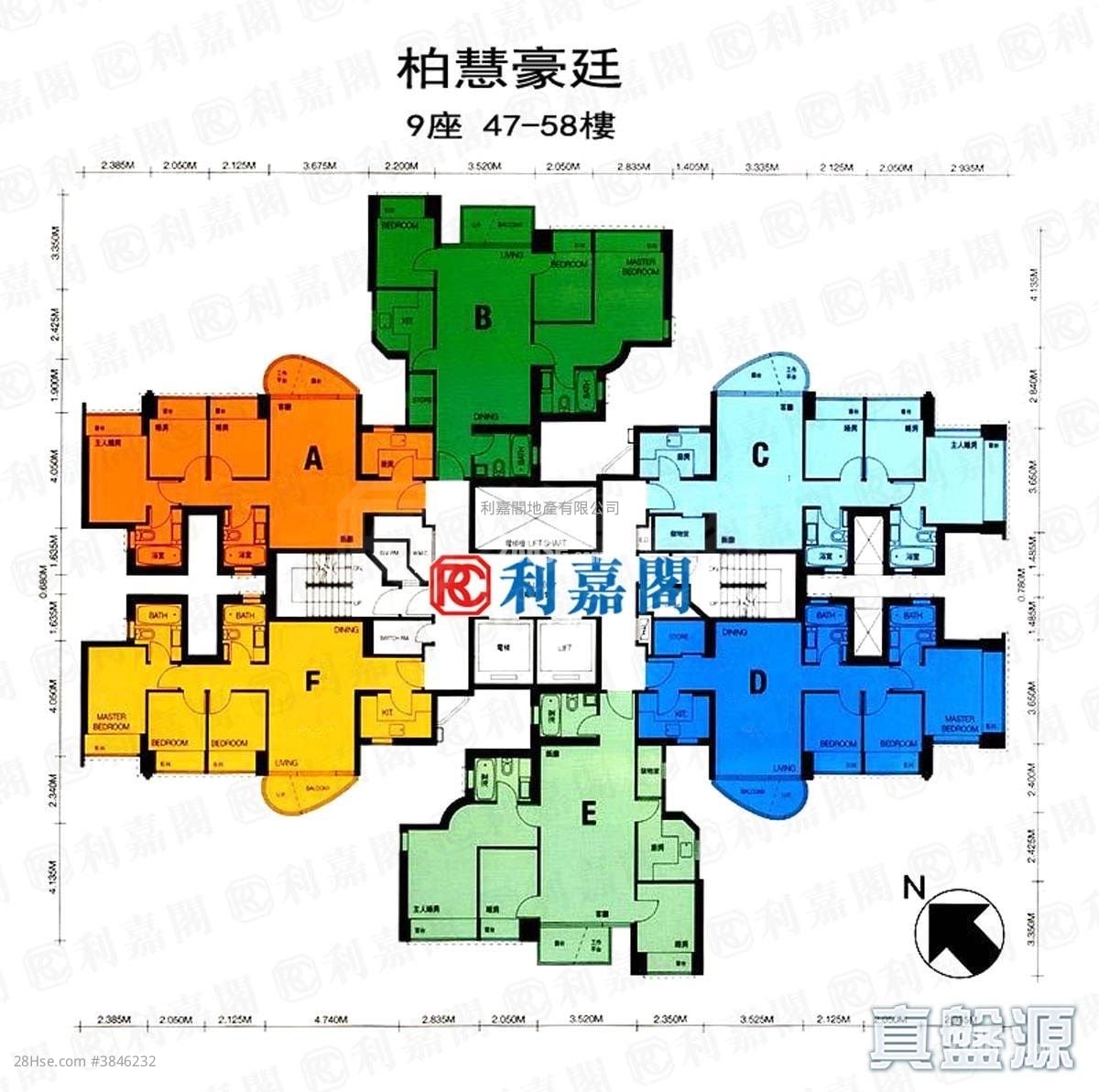 栢慧豪園 租盤 680 平方呎