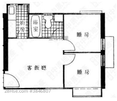 祺安大廈 售盤 2 房 , 1 浴室 273 平方呎