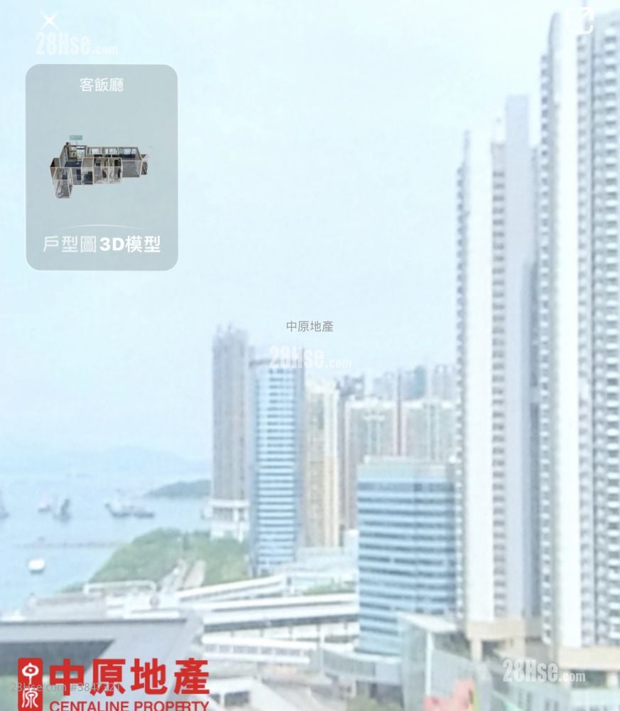 帝峰皇殿 租盤 3 房 , 2 浴室 824 平方呎