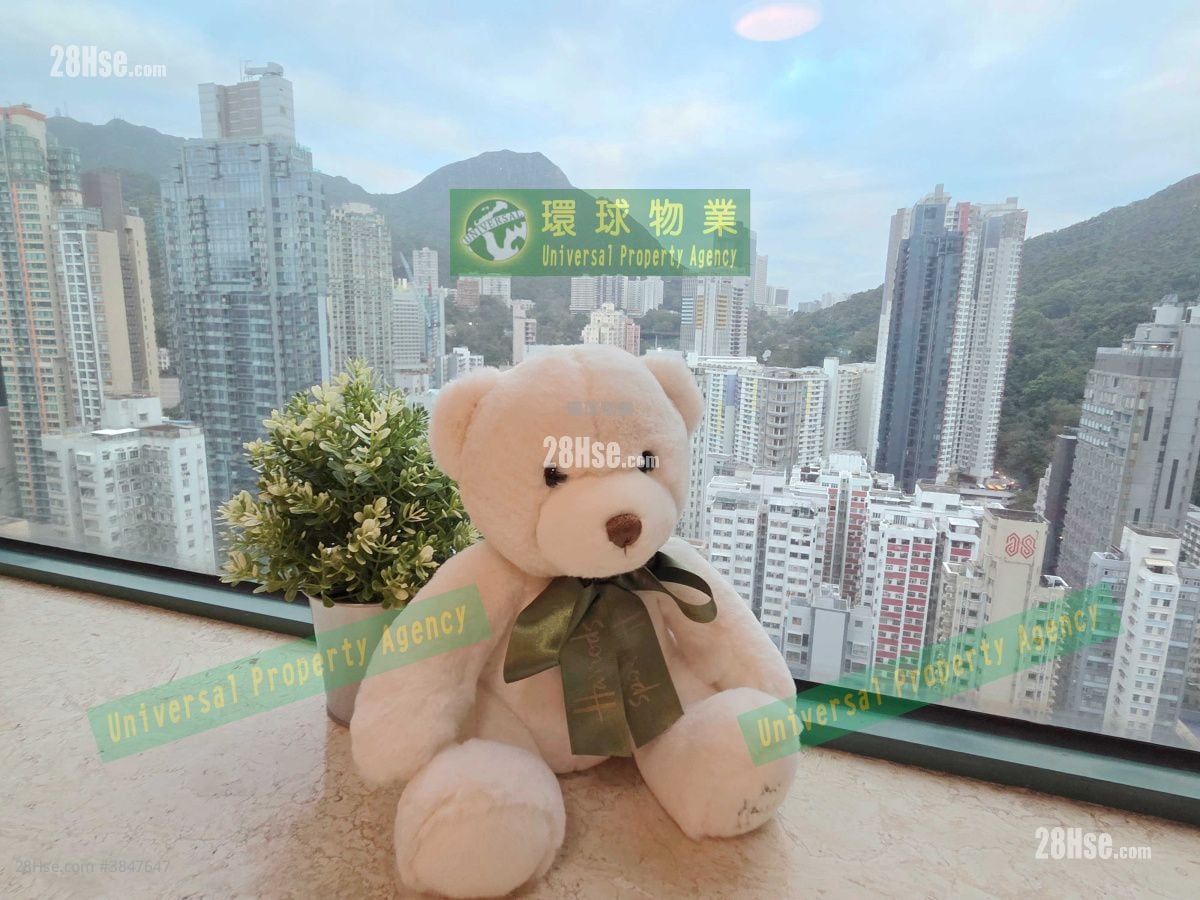高逸華軒 租盤 2 房 , 1 浴室 450 平方呎