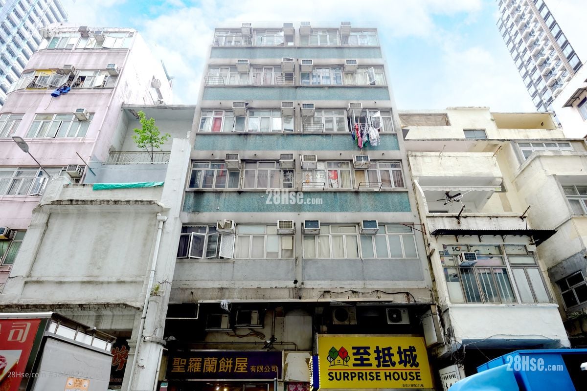 大廈外觀: 皇后大道西291-293號 租盤 1 房 , 1 浴室 200 平方呎