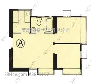 慧安園 售盤 2 房 , 1 浴室 354 平方呎