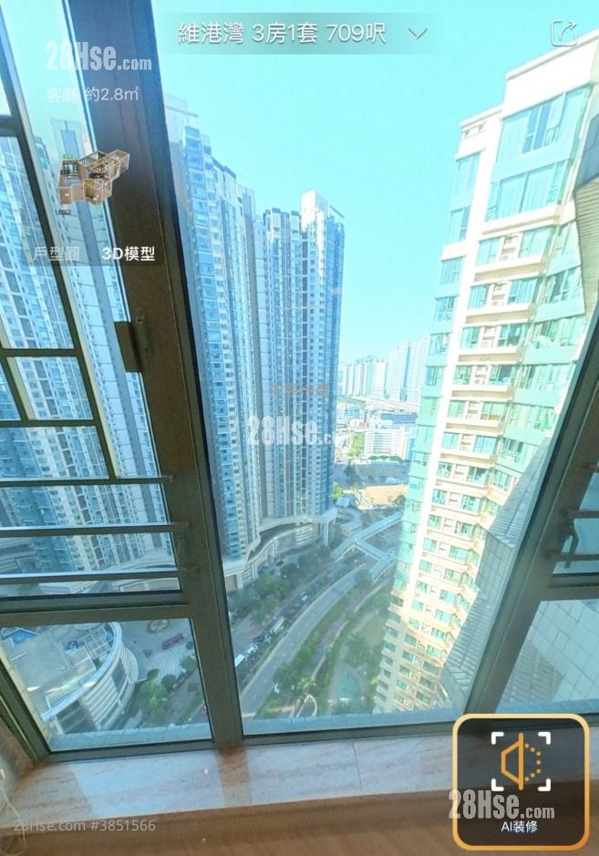 維港灣 售盤 3 房 , 2 浴室 713 平方呎