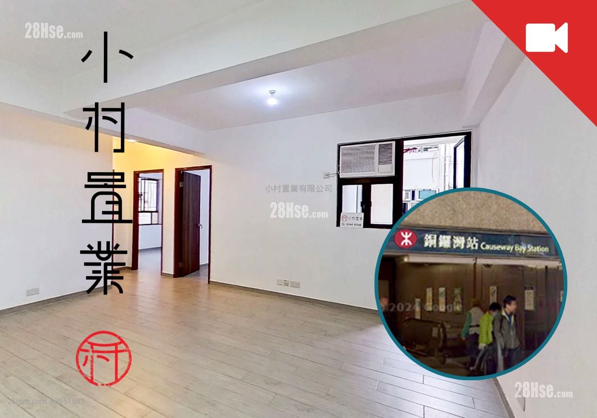 厅: 华纳大厦 租盘 2 房 , 1 浴室 600 平方尺