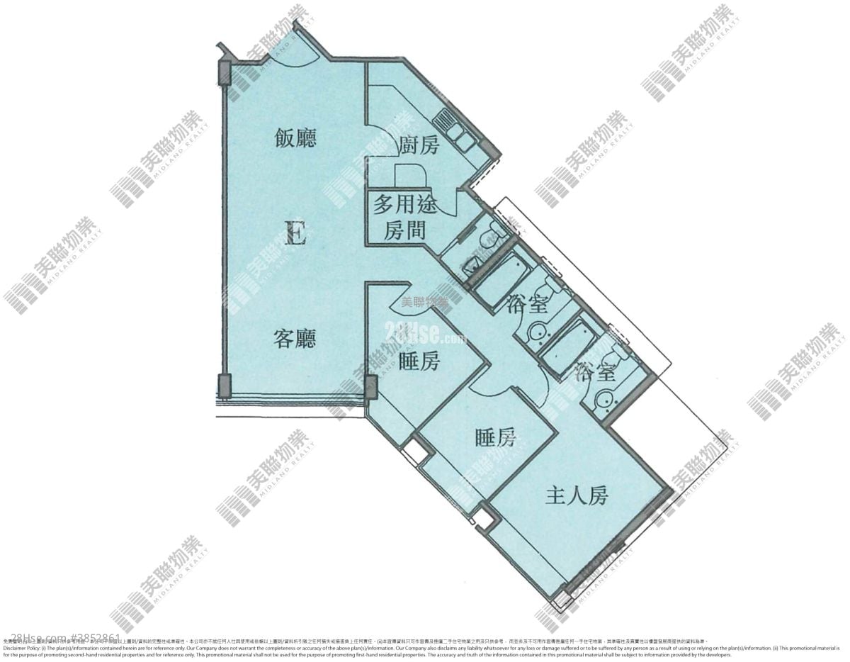 帝景峰 售盤 3 房 962 平方呎