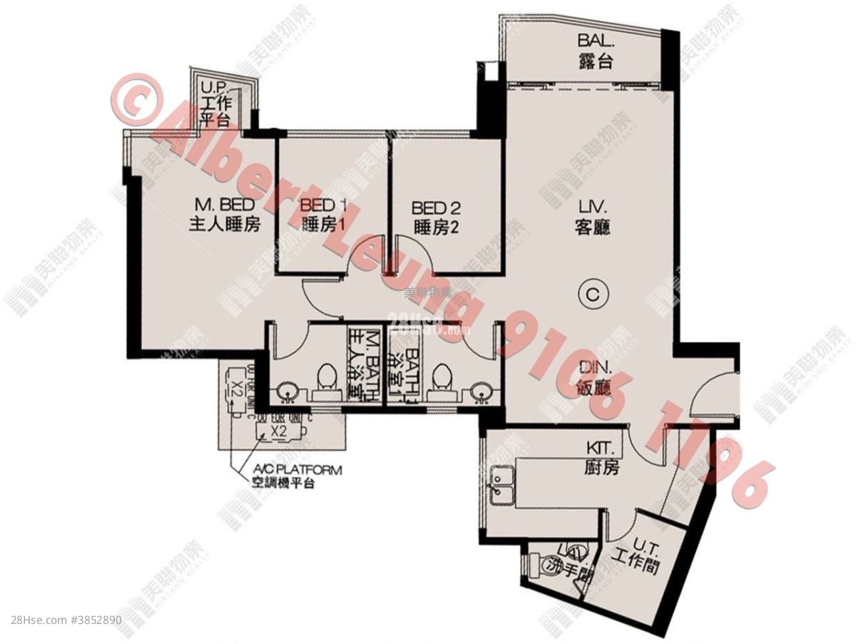 Dragons Range Sell 3 Bedrooms , 2 Bathrooms 951 ft²