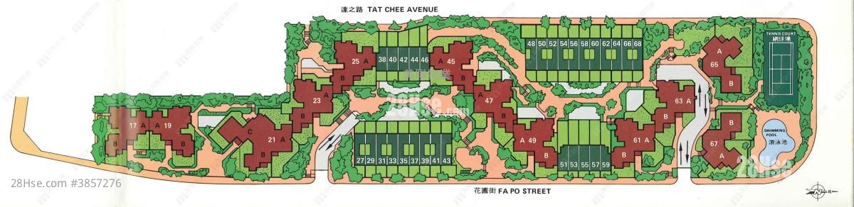 又一村花园 售盘 3 房 , 2 浴室 762 平方尺