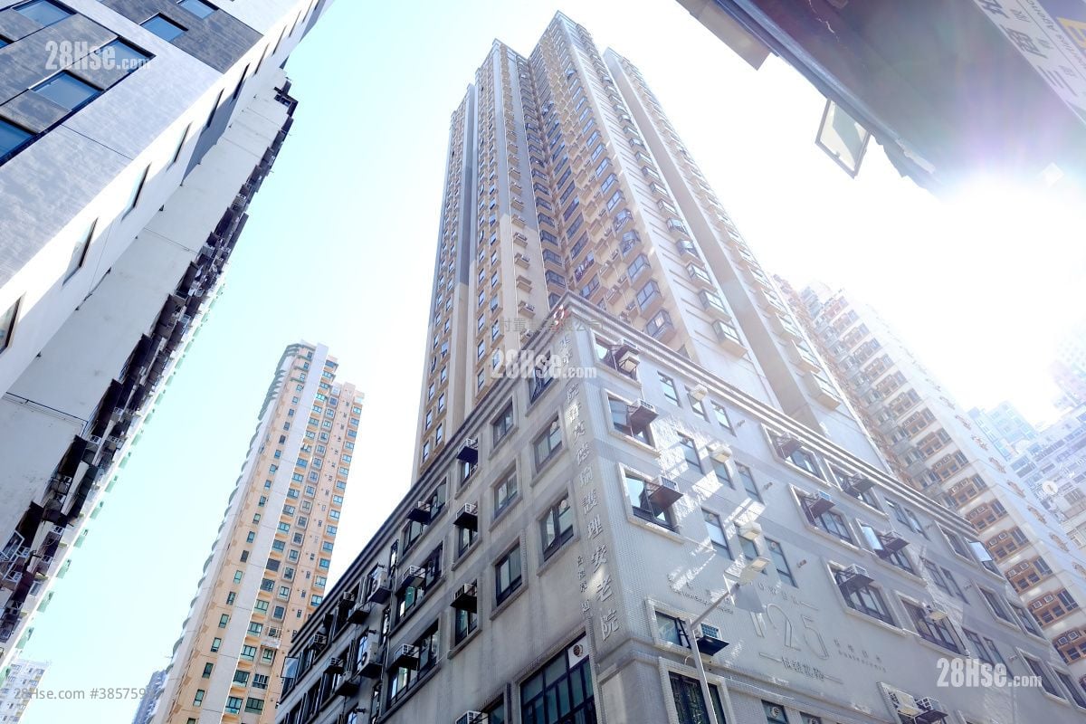 大廈外觀: 世銀花苑 租盤 2 房 , 1 浴室 474 平方呎
