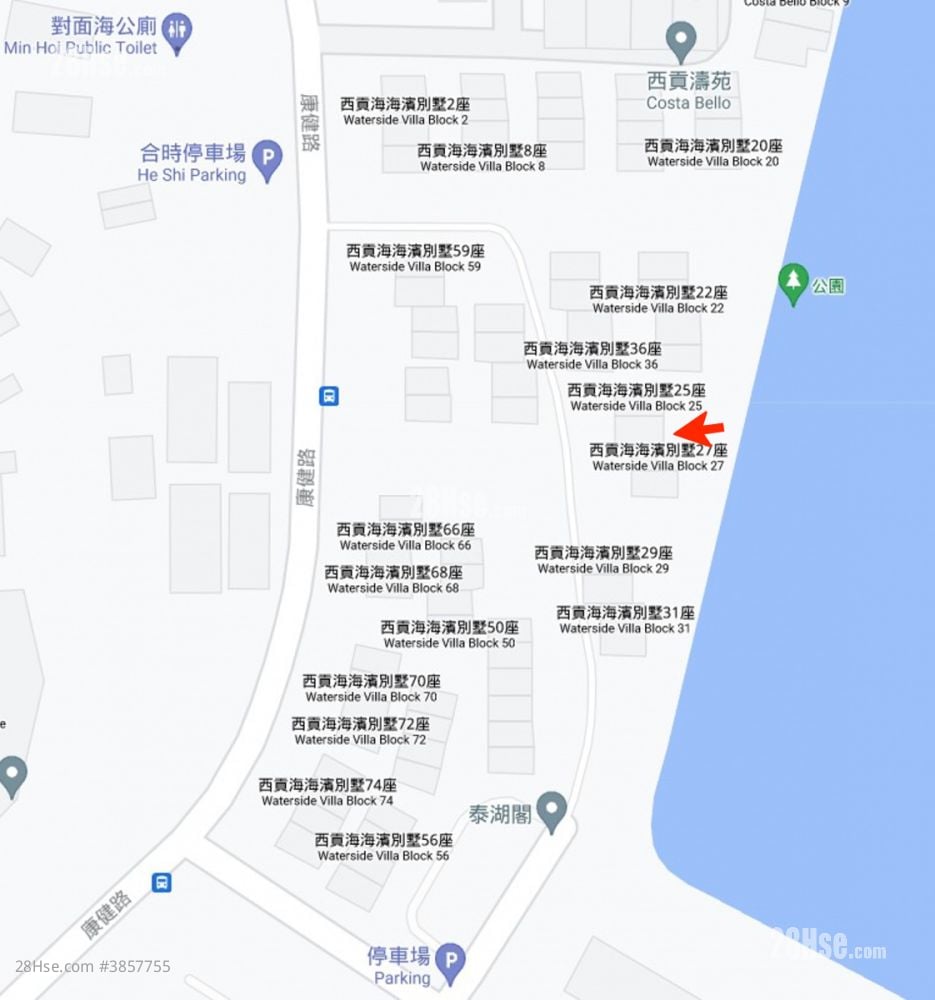 泰湖閣 租盤 2 房 , 1 浴室 700 平方呎