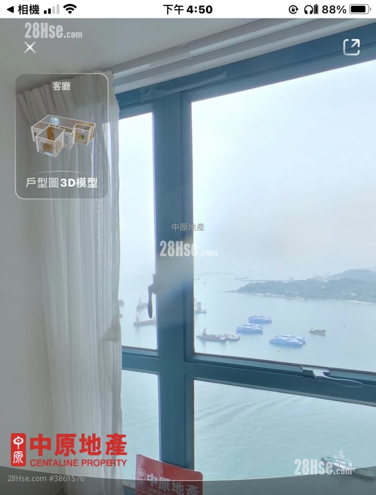 浪澄灣 租盤 2 房 , 1 浴室 574 平方呎