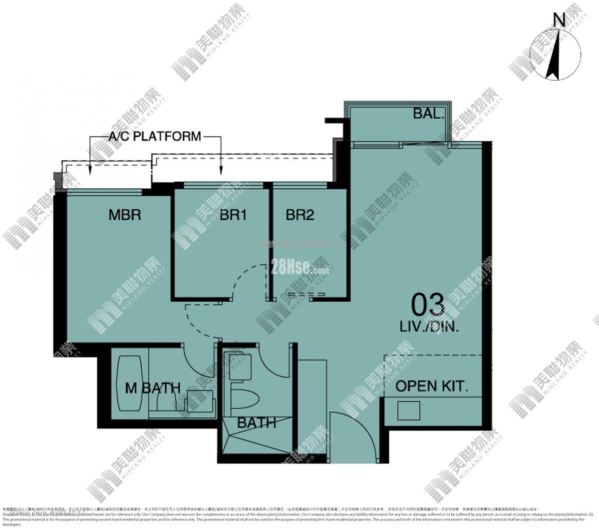 Century Link Rental 3 Bedrooms , 2 Bathrooms 601 ft²