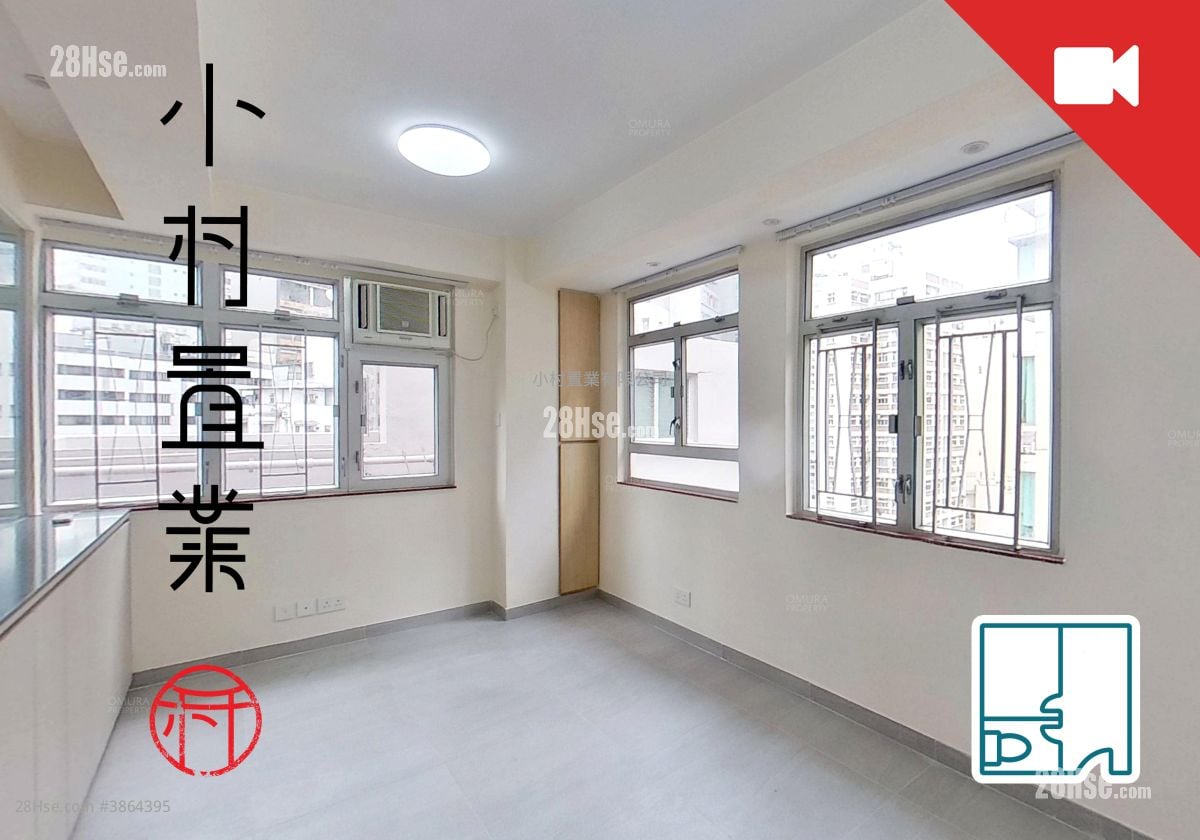 主人房: 嘉寧大廈 租盤 開放式間隔 , 1 浴室 264 平方呎