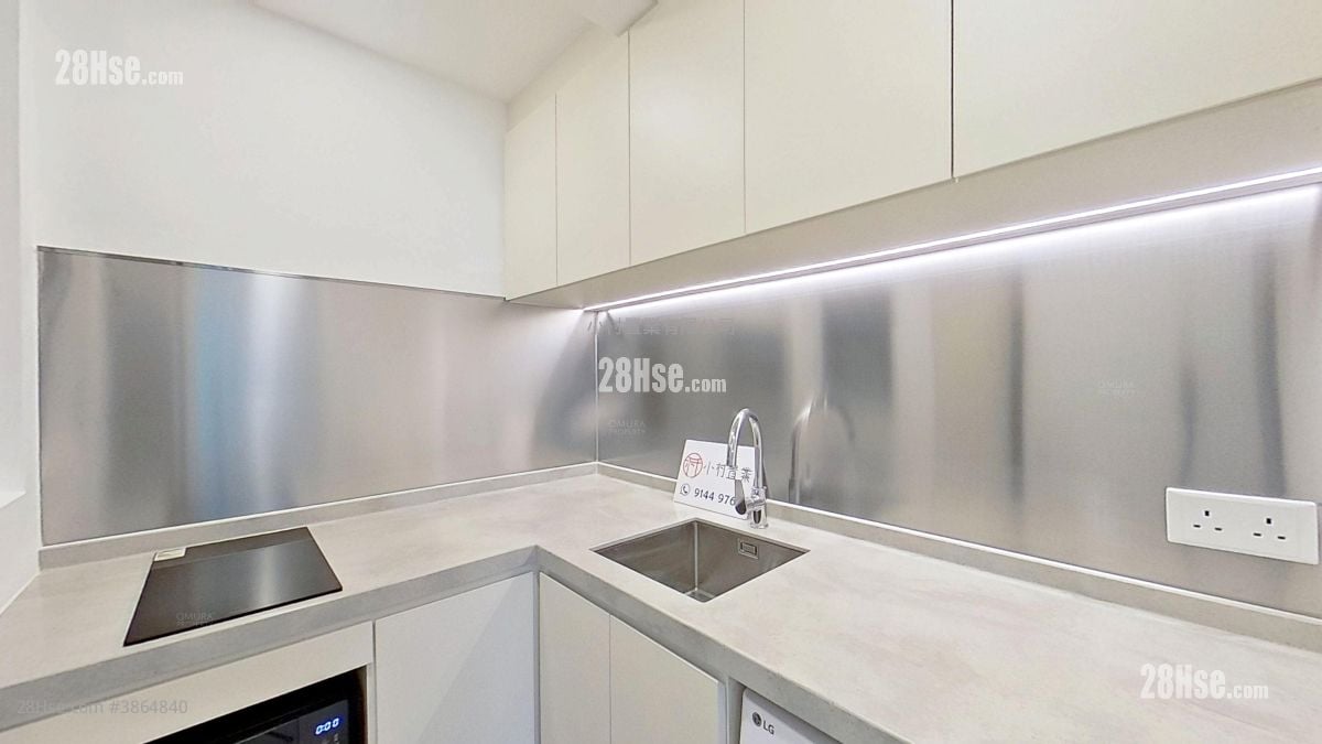 kitchen: Floral Tower Rental 1 Bedroom , 1 Bathroom 344 ft²