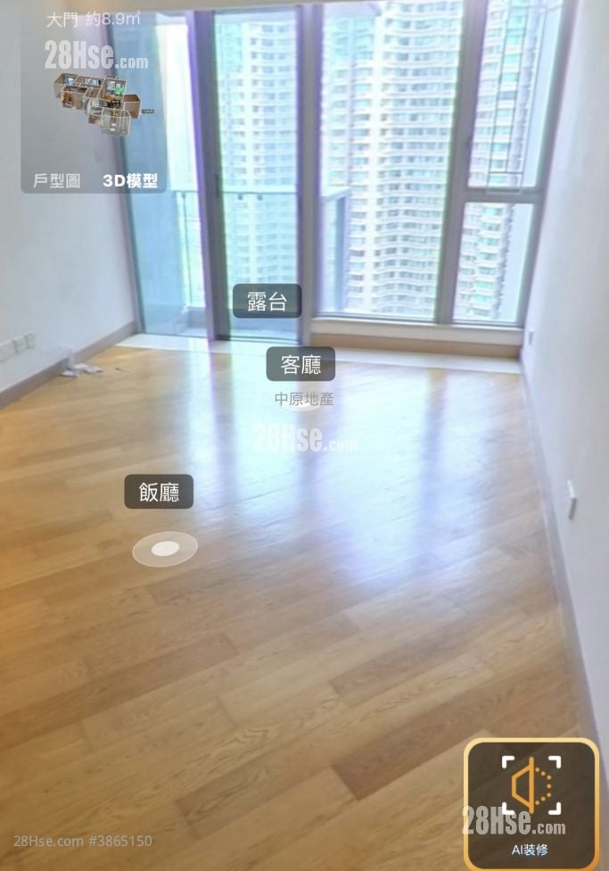 瓏璽 售盤 3 房 896 平方呎