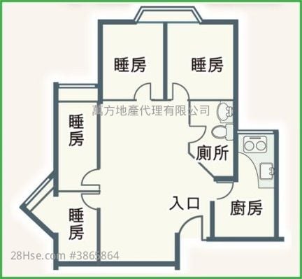 Hin Keng Estate Sell 3 Bedrooms , 1 Bathroom 489 ft²