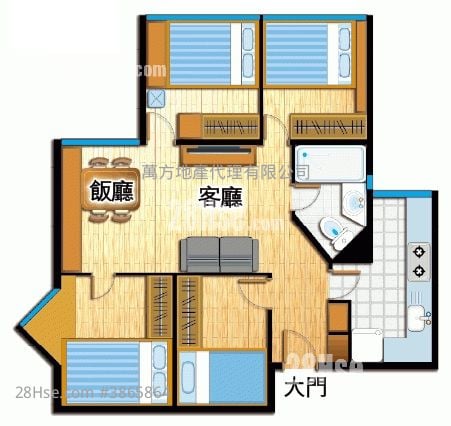Hin Keng Estate Sell 3 Bedrooms , 1 Bathroom 489 ft²