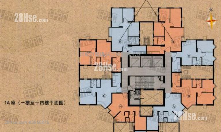 健康村 售盤 2 房 , 1 浴室 395 平方呎