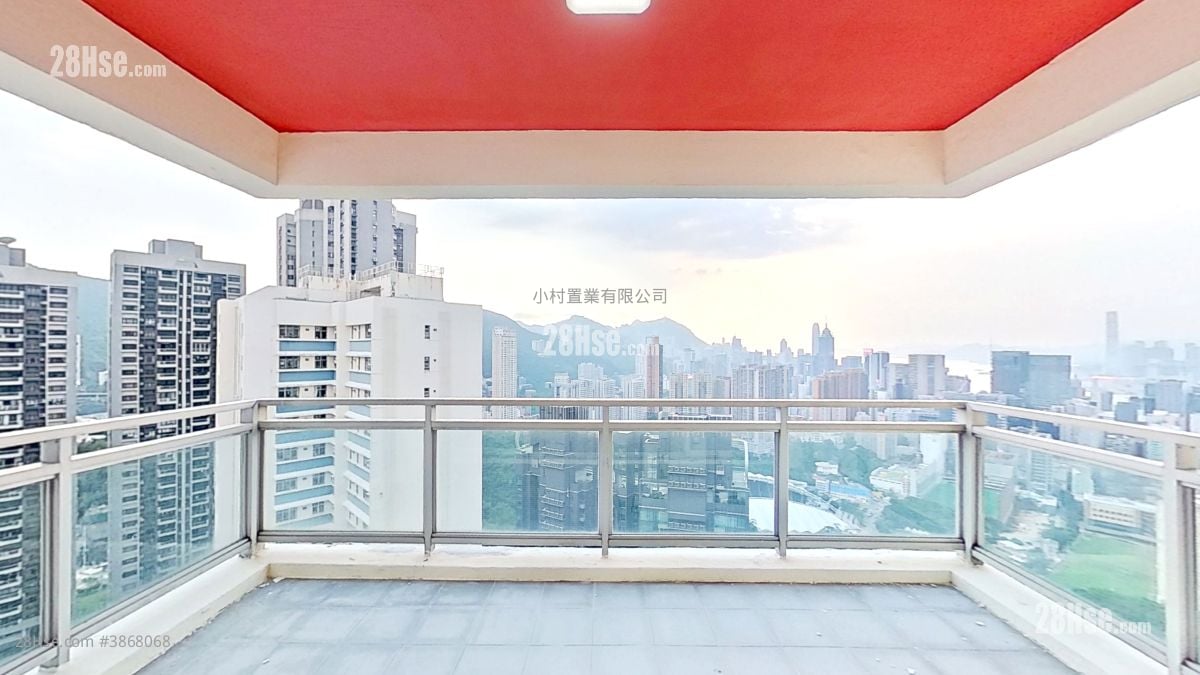 露台: 金云阁 租盘 3 房 , 2 浴室 2,132 平方尺