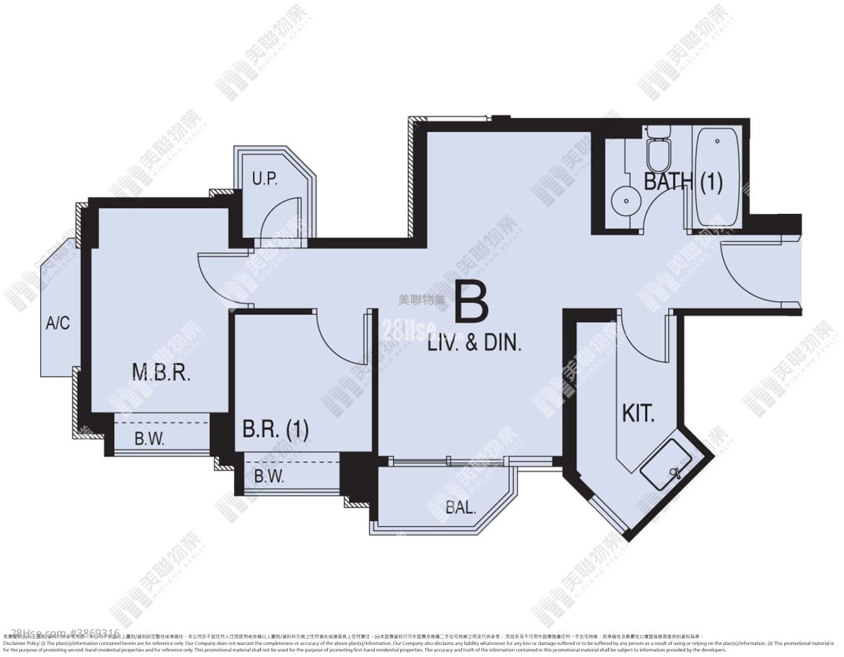 City Point Rental 2 Bedrooms , 1 Bathroom 498 ft²