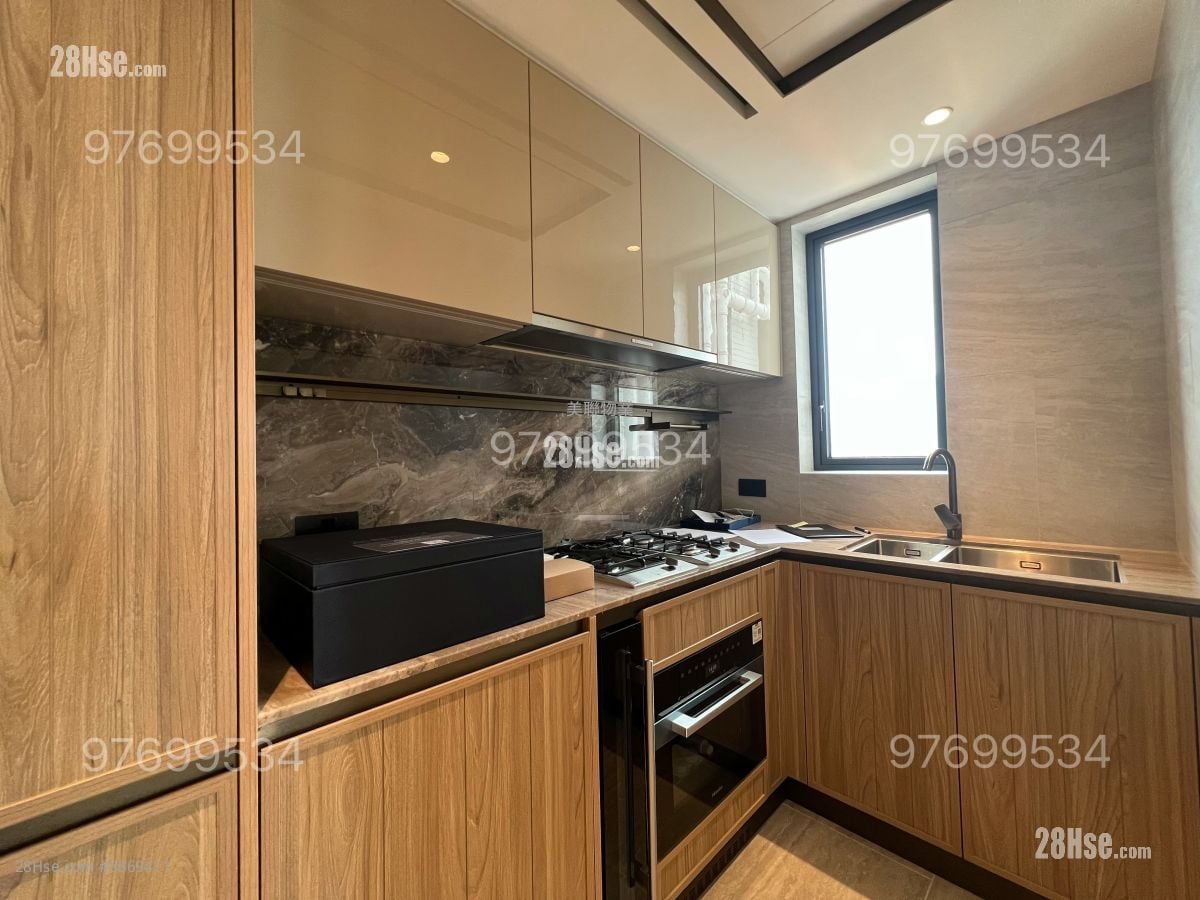 kitchen: 配備明火，煮食爐，洗衣機，焗爐，酒櫃