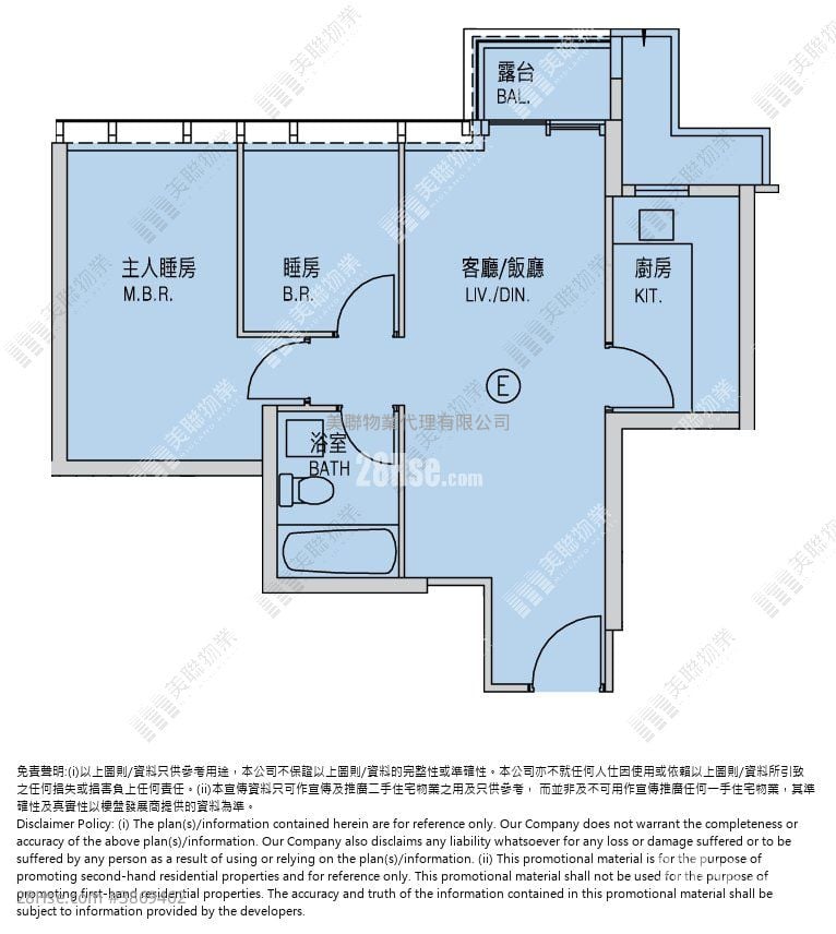 Monterey 售盤 2 房 , 1 浴室 558 平方呎