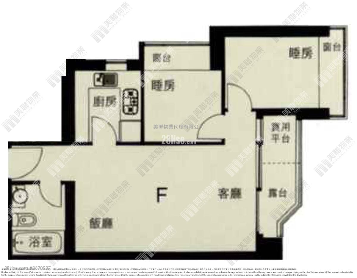 Metro Town Sell 2 Bedrooms , 1 Bathroom 503 ft²