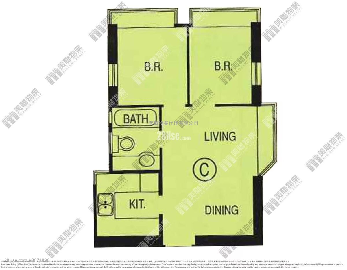 Metro City Rental 2 Bedrooms , 1 Bathroom 406 ft²