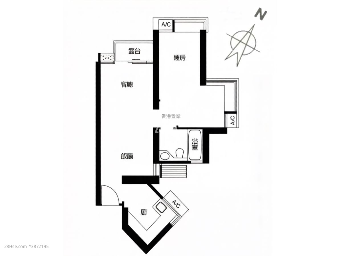 Sham Wan Towers Sell 1 Bedroom , 1 Bathroom 511 ft²