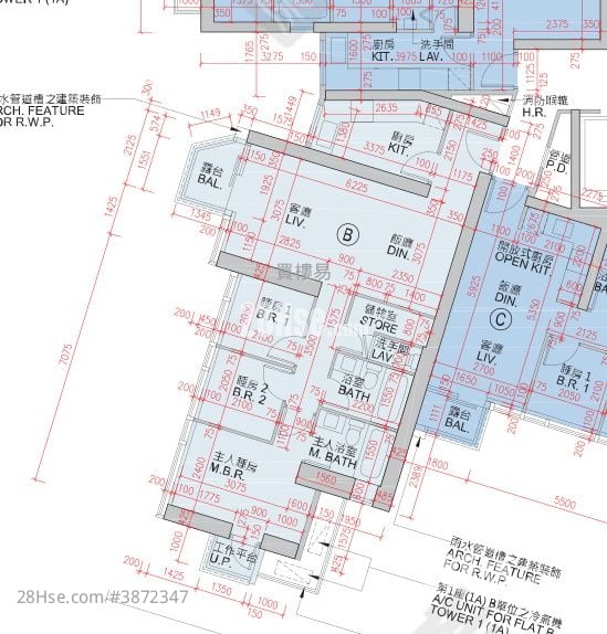 MALIBU 售盘 3 房 , 3 浴室 850 平方尺