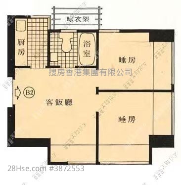 翠华花园 售盘 3 房 271 平方尺