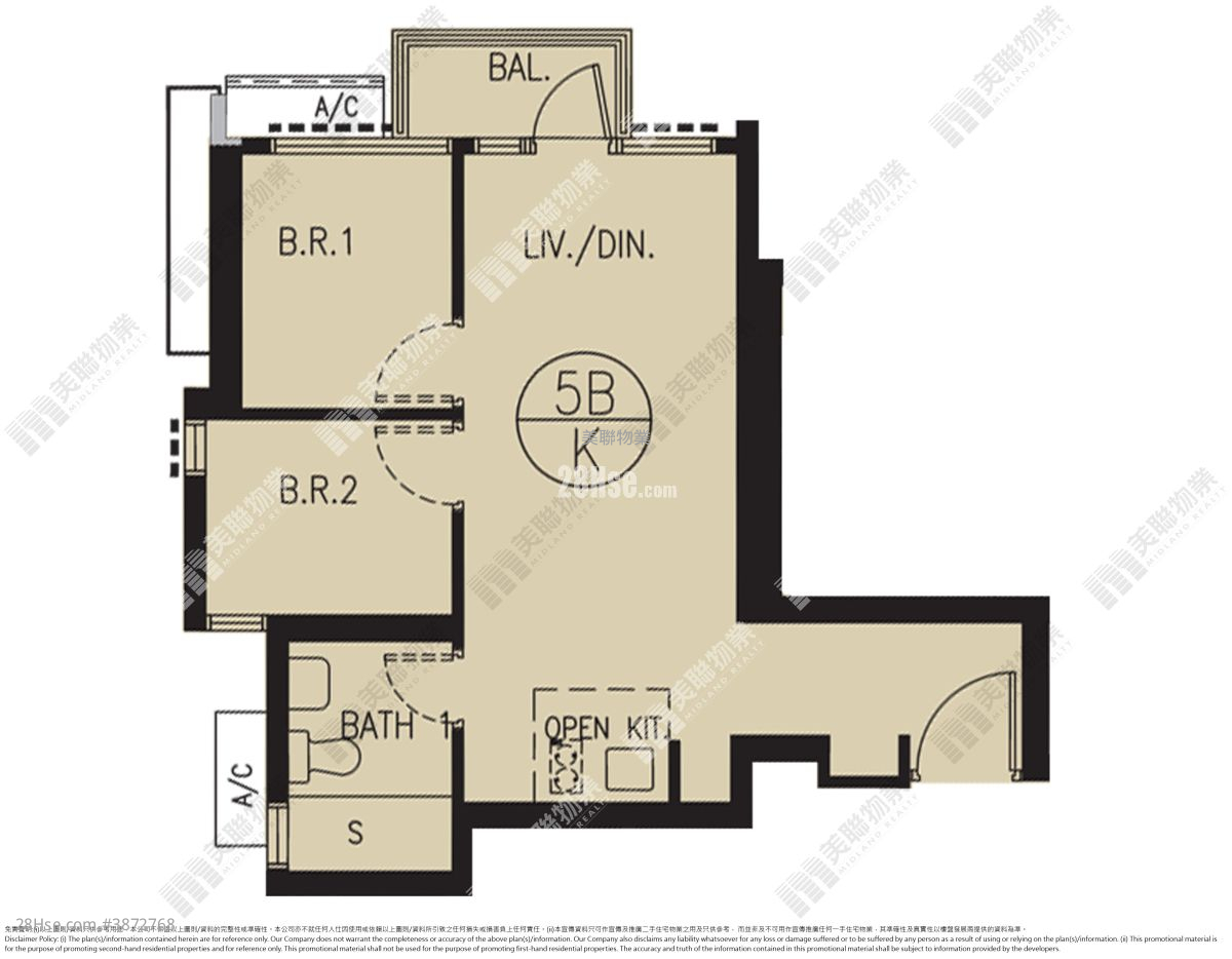 Cullinan West Sell 2 Bedrooms 468 ft²