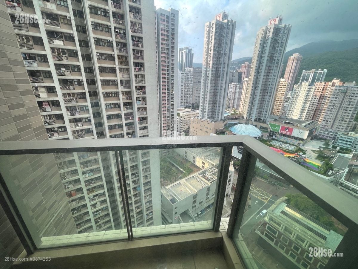 balcony: Parc City Sell 2 Bedrooms , 1 Bathroom 522 ft²