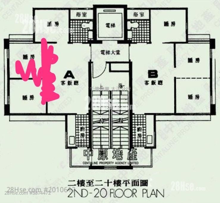 时兴大厦 售盘 2 房 333 平方尺
