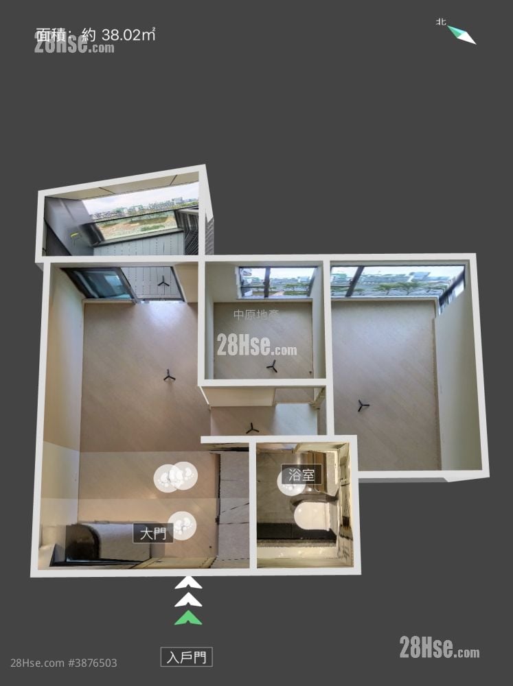 One Victoria Rental 2 Bedrooms , 1 Bathroom 459 ft²
