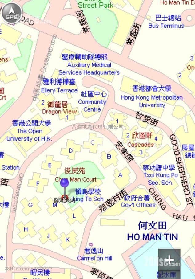 俊民苑 租盤 2 房 , 1 浴室 485 平方呎