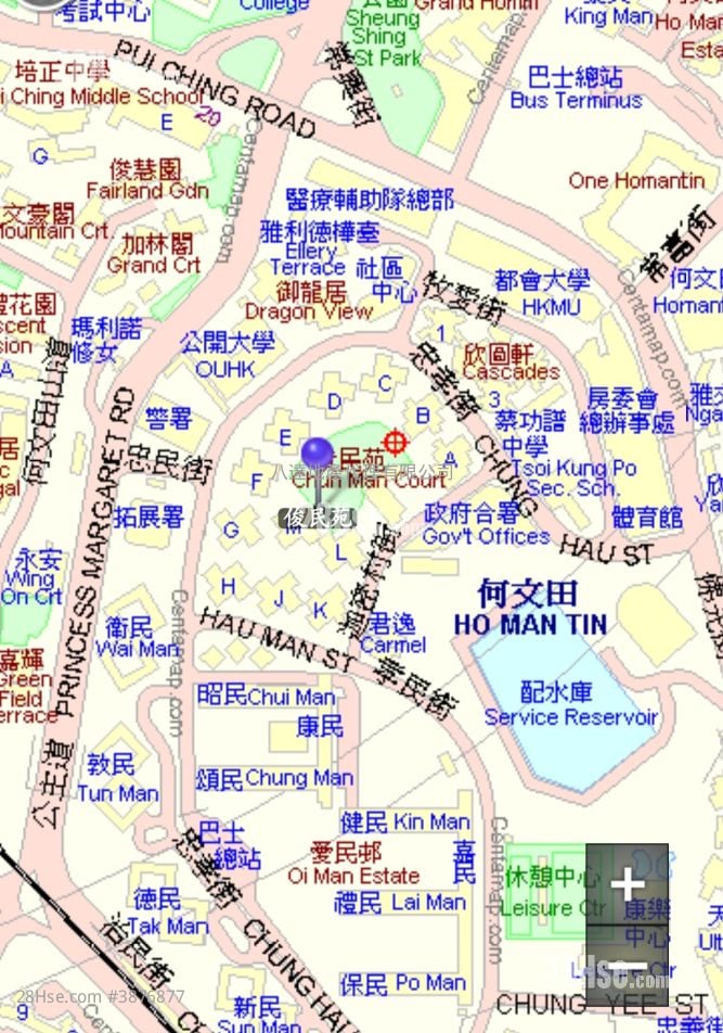 俊民苑 租盤 2 房 , 1 浴室 485 平方呎