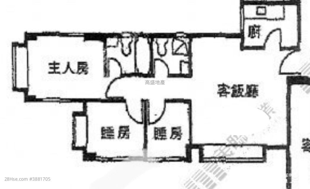 Shun Ning Road Building Rental 3 Bedrooms , 2 Bathrooms 570 ft²