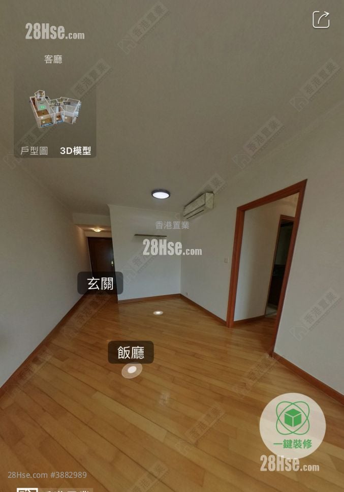 擎天半島 租盤 3 房 , 2 浴室 781 平方呎