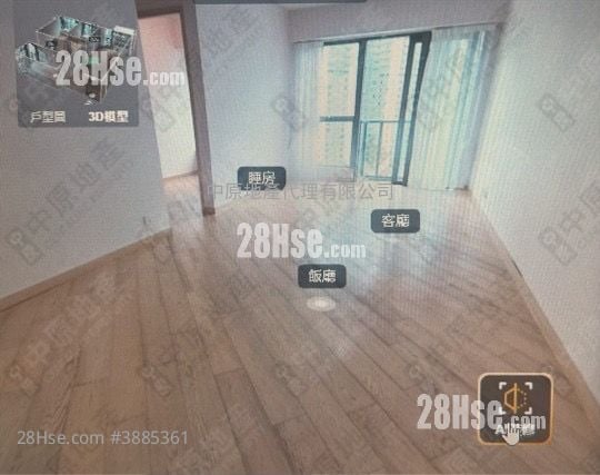 升荟 租盘 2 房 , 1 浴室 671 平方尺
