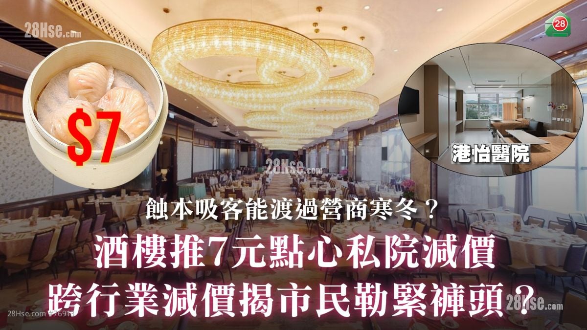 酒樓推7元點心私院減價｜跨行業減價揭市民勒緊褲頭？｜蝕本吸客能渡過營商寒冬？