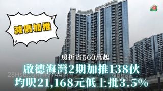 28Hse: 啟德海灣2期加推138伙 均呎21,168元低上批3.5%｜一房折實560萬起