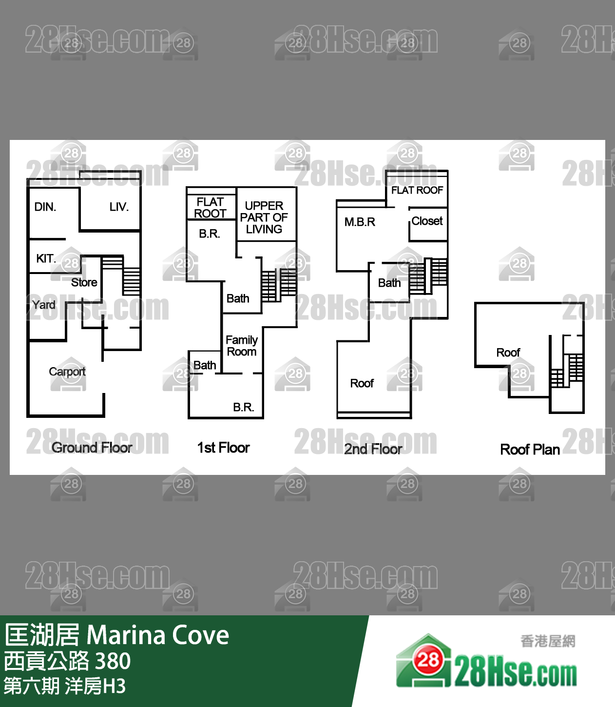 匡湖居 第六期洋房H3 平面圖
