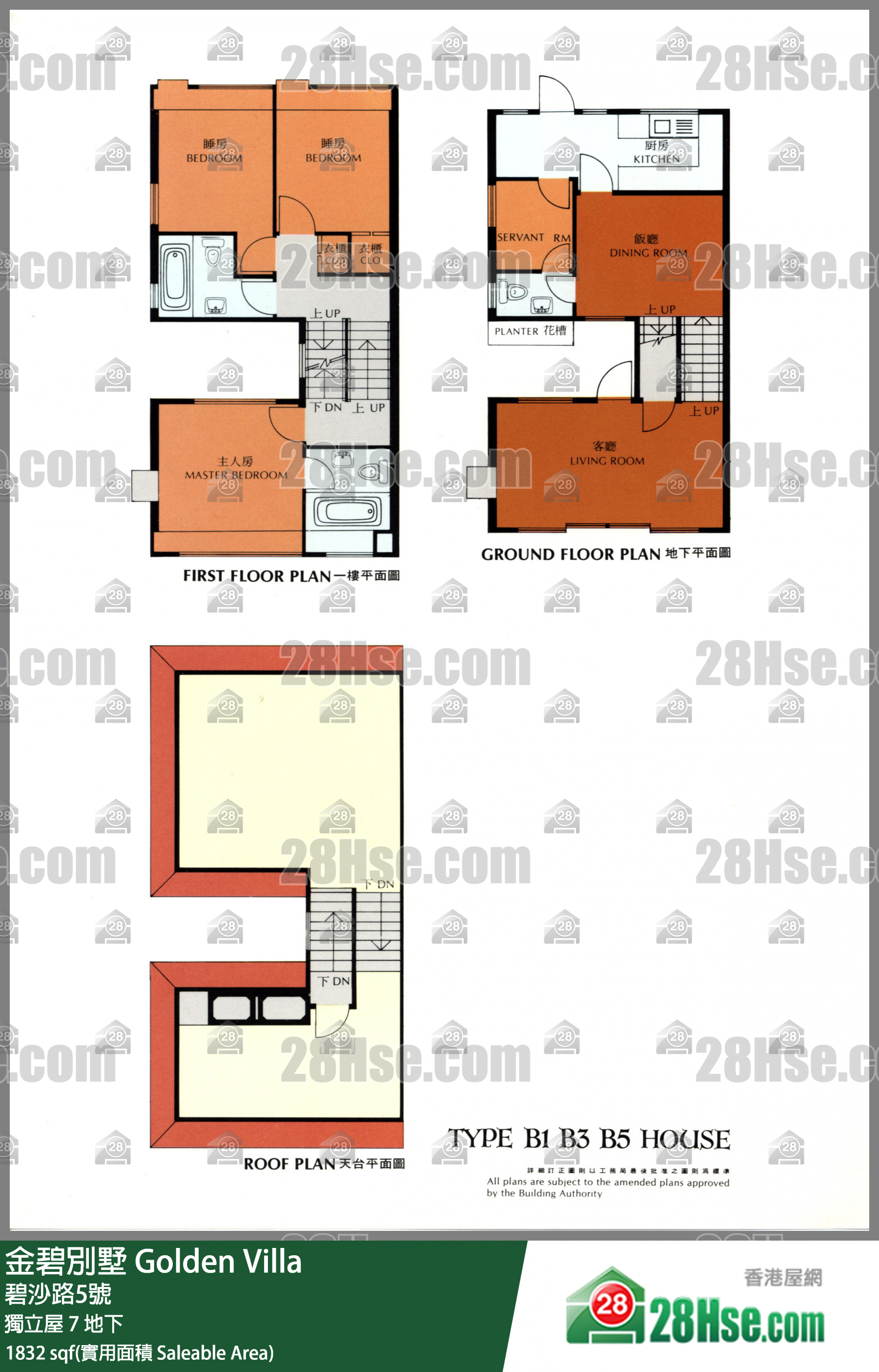 金碧别墅 独立屋 7地下 平面图