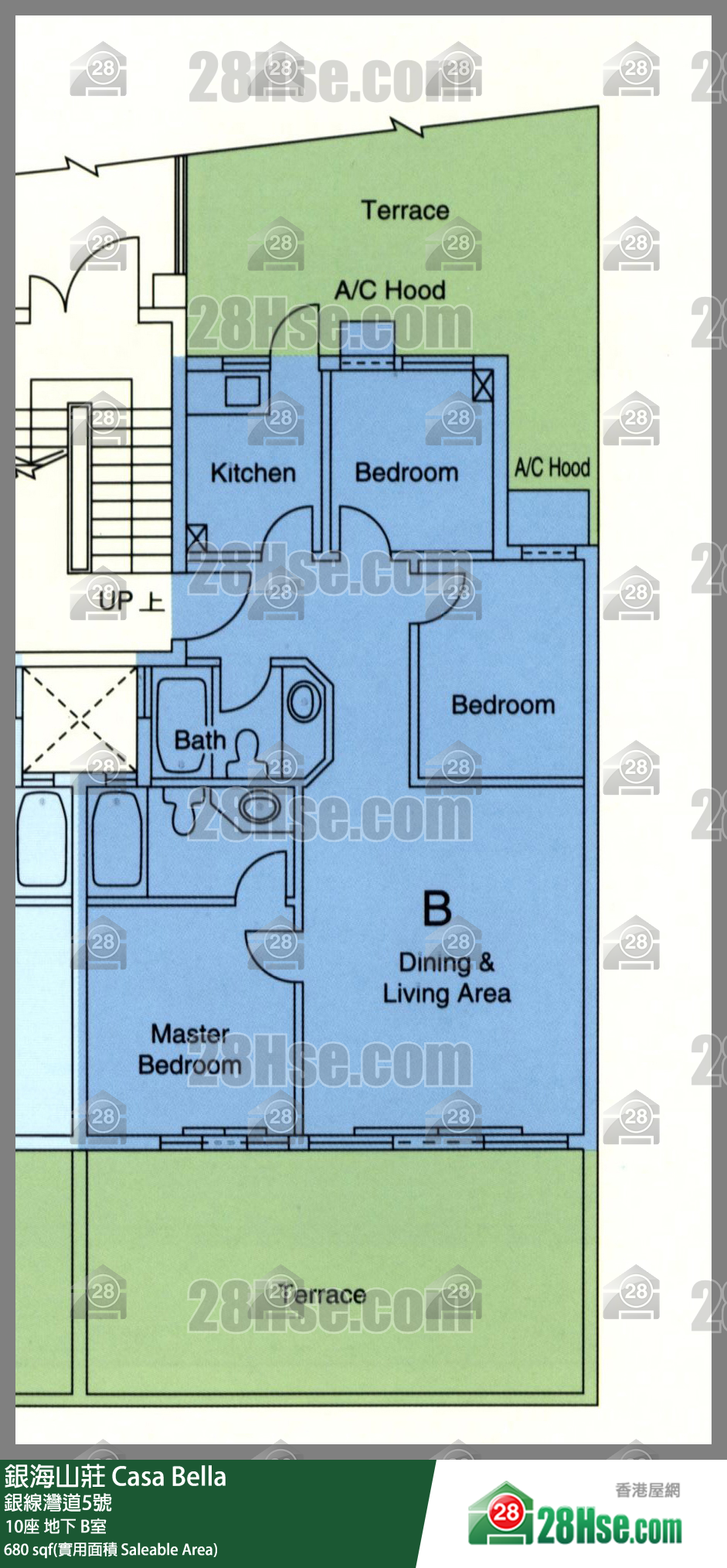 銀海山莊 10座地下 B室 平面圖